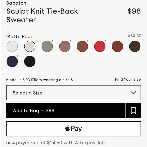 Babaton aritzia
AMBROSIA SCULPT KNIT SWEATER
Item no: 83137 - Picture 6 of 7